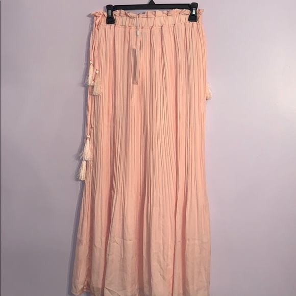 Endless Rose Dresses & Skirts - Endless Rose Blush Pink Tassel Maxi Skirt NEW